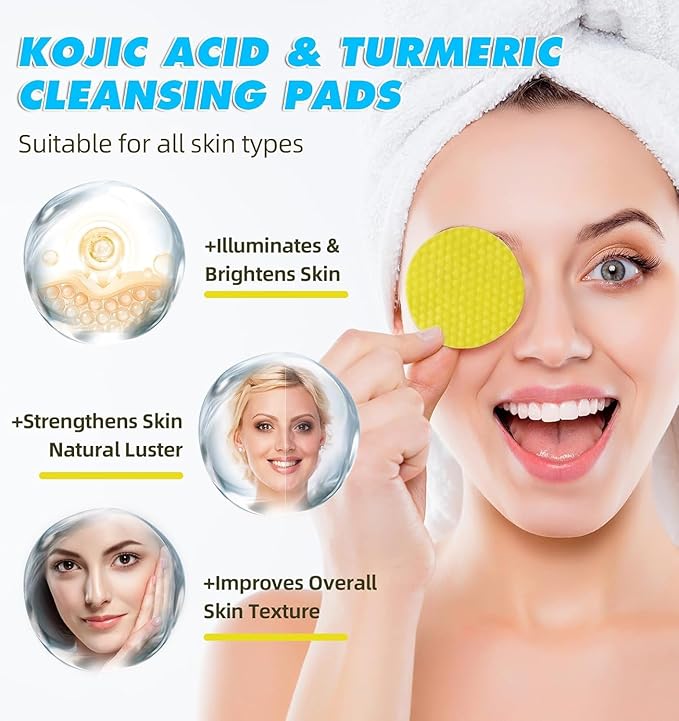 Kojic Acid Turmeric Cleansing Pads