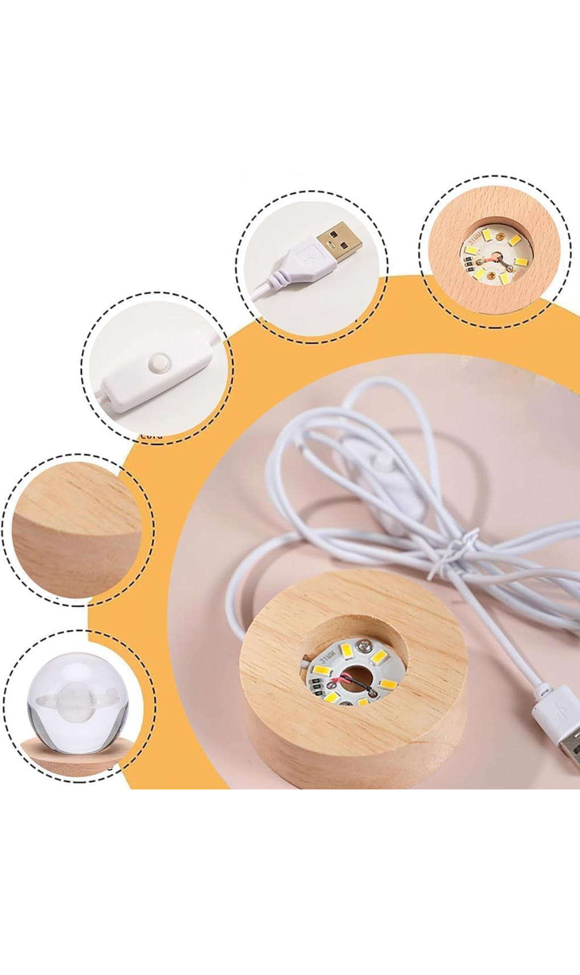 3d crystal table lamp