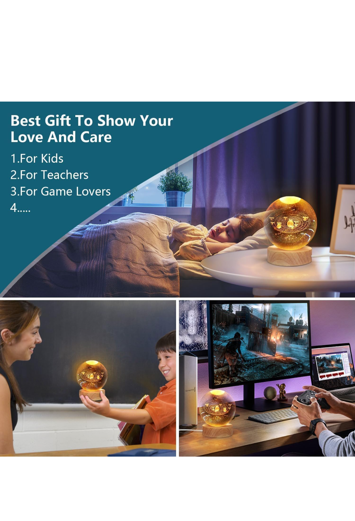 3d crystal table lamp