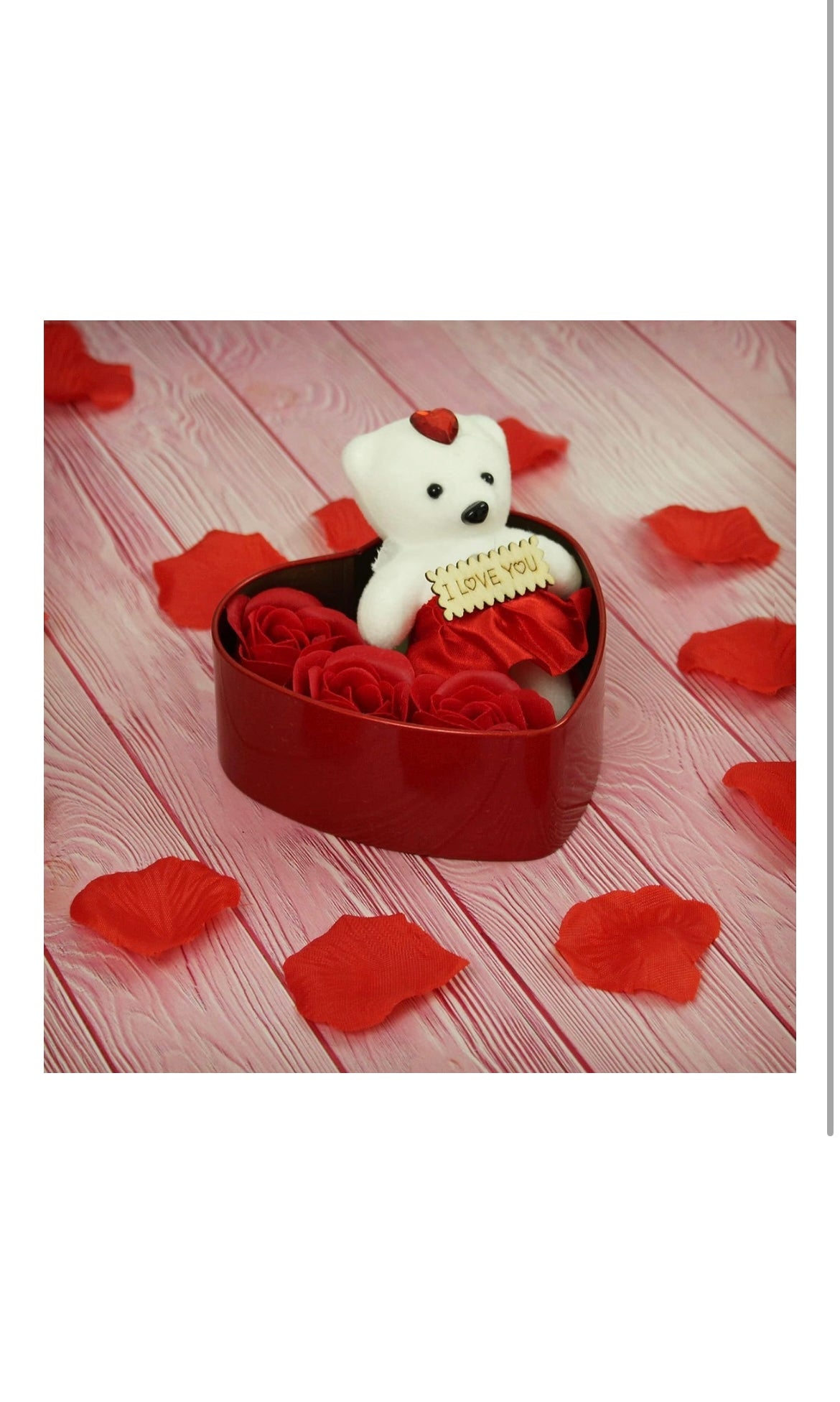 (Special 24K Gold Plated Rose, Scented Rose Flowers with Teddy Gift Box Combo)